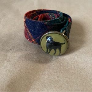 J. Crew 100% wool plaid belt